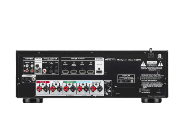 Receptor DENON-AVR-S570BT de 5.2 canales con transmisión inalámbrica a través de Bluetooth integrado - Imagen 2