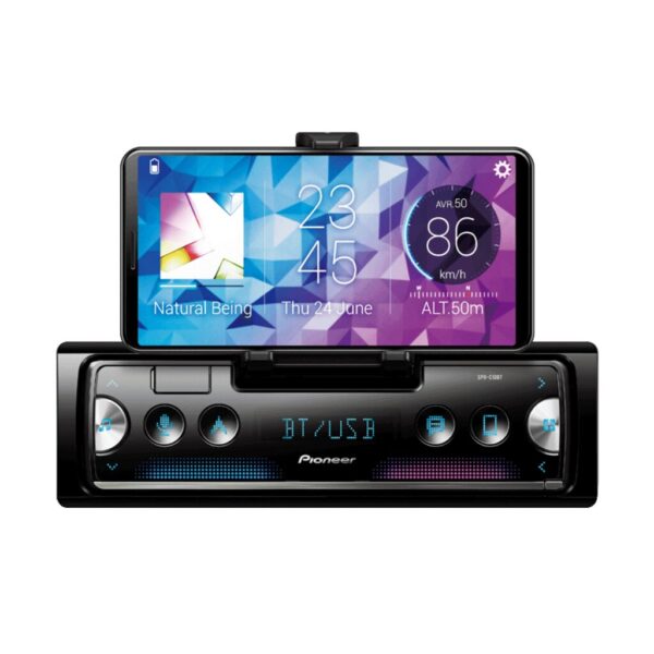 SPH-C10BT_2_1024 Pioneer SPH-SC10BT (SPH-10BT)-Receptor multimedia digital para automóvil-Música, llamadas manos libres, navegación y control del smartphone durante la conducción