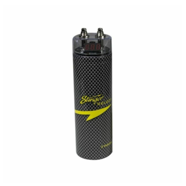 Stinger SSCAP2M Capacitores-Dispositivos compatibles: Amplificadores de audio para automóvil, sistemas con subwoofers y vehículos con sistema eléctrico de 12 V.