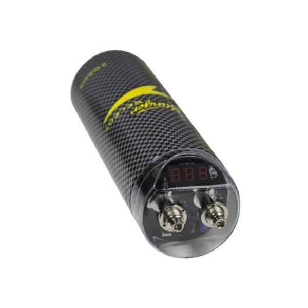 Stinger SSCAP2M Capacitores-Dispositivos compatibles: Amplificadores de audio para automóvil, sistemas con subwoofers y vehículos con sistema eléctrico de 12 V.