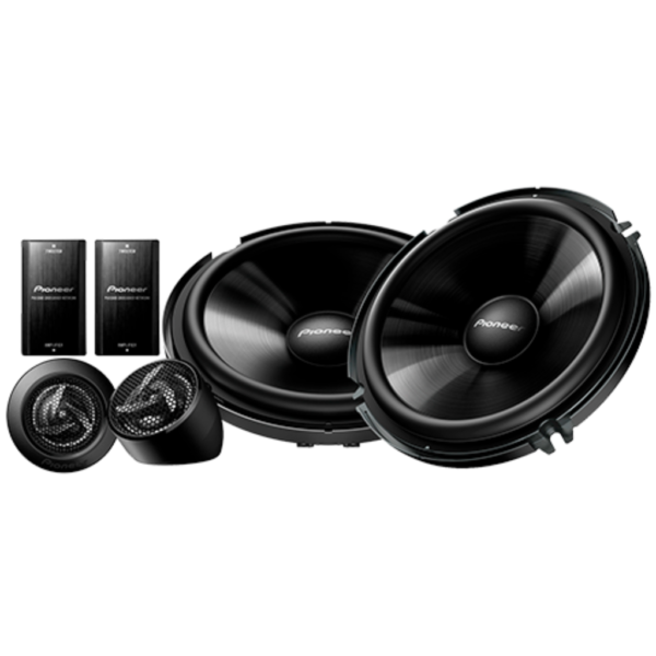 Pioneer  TS-651C –  Sistema de componentes, 390 Watts, 2 altavoces de 16.5 cms, 2 divisores de frecuencia, 2 altavoces agudos (*precio el juego)