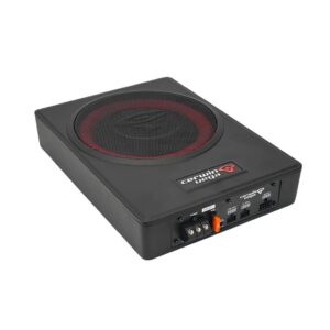 Cerwin Vega VPAS841-Subwoofer activo ultradelgado de 8" con amplificador Clase D integrado y salidas de 4 canales (sistema 4.1)