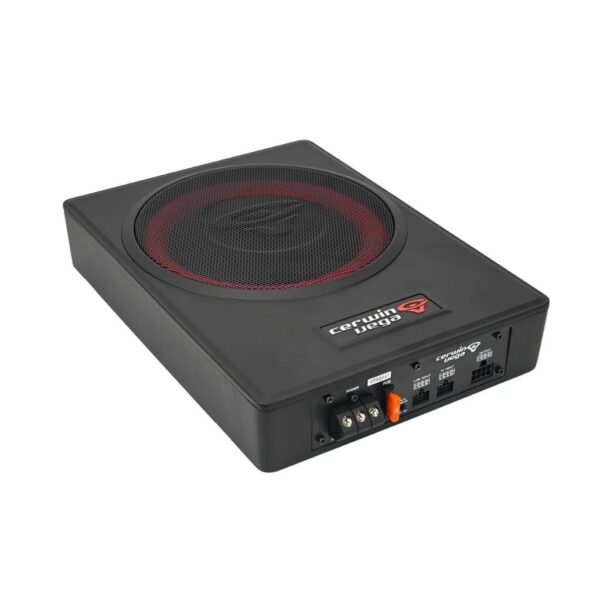 Cerwin Vega VPAS841-Subwoofer activo ultradelgado de 8" con amplificador Clase D integrado y salidas de 4 canales (sistema 4.1)