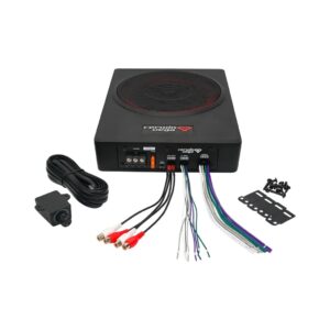 Cerwin Vega VPAS841-Subwoofer activo ultradelgado de 8" con amplificador Clase D integrado y salidas de 4 canales (sistema 4.1)
