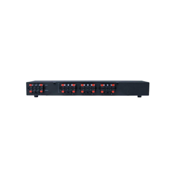 AS-SS6_3 Caja de conmutación de altavoces de 6 vías para 6 pares, selector de altavoces de audio multihabitación