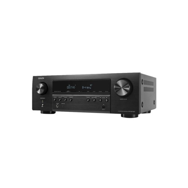 Denon AVR-S570BT Receptor AV de 5.2 canales 8K Ultra HD Audio y Video, Receptores estéreo, Denon AVR Transmisión inalámbrica Bluetooth, (4) Entradas HDMI 8K, eARC, Asistente de configuración HD