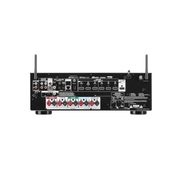 Denon AVR-S670H Receptor de Teatro en Casa de 5.2 Canales, Receptor HDMI 8K UHD (75W x 5), Transmisión a Través de HEOS Integrado, Bluetooth y Wi-Fi, Dolby TrueHD, Dolby Pro Logic II DTS Sistema de