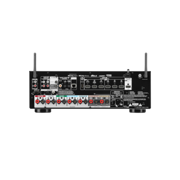 AVR-S770H_4 Denon AVR-S770H receptor de cine en casa de 7.2 canales - Receptor HDMI 8K UHD (75W X 7), transmisión inalámbrica mediante HEOS integrado, Bluetooth y Wi-Fi, Dolby TrueHD, sonido envolvente DTS Neural