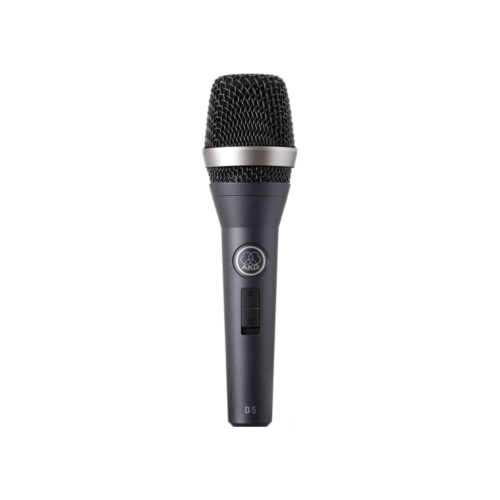 AKG D5S - Micrófono vocal dinámico profesional con interruptor de encendido/apagado, negro