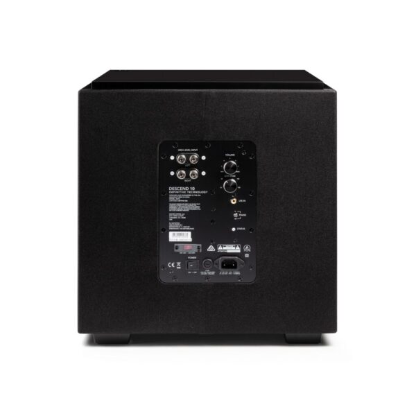 Definitive Technology Descend DN10 - Subwoofer de 10", color negro