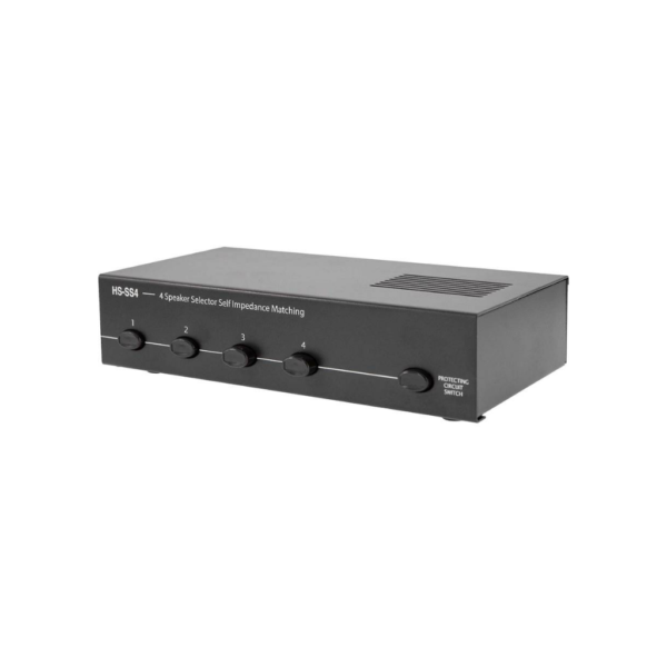 HS-SS4_2 Etéreo HS-SS4 Selector de altavoces de 4 pares con ajuste de impedancia