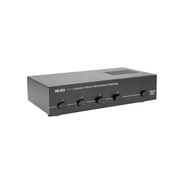 HS-SS4_3 Etéreo HS-SS4 Selector de altavoces de 4 pares con ajuste de impedancia