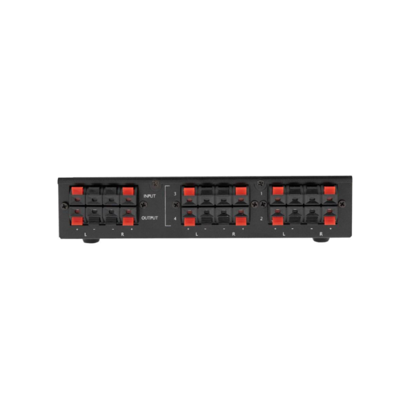 HS-SS4_4 Etéreo HS-SS4 Selector de altavoces de 4 pares con ajuste de impedancia