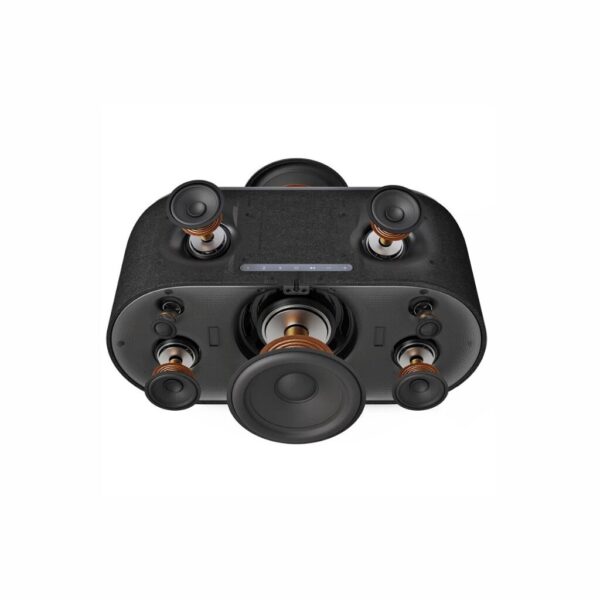 Denon Home 600 - Altavoz inteligente inalámbrico con sonido estéreo, color carbón