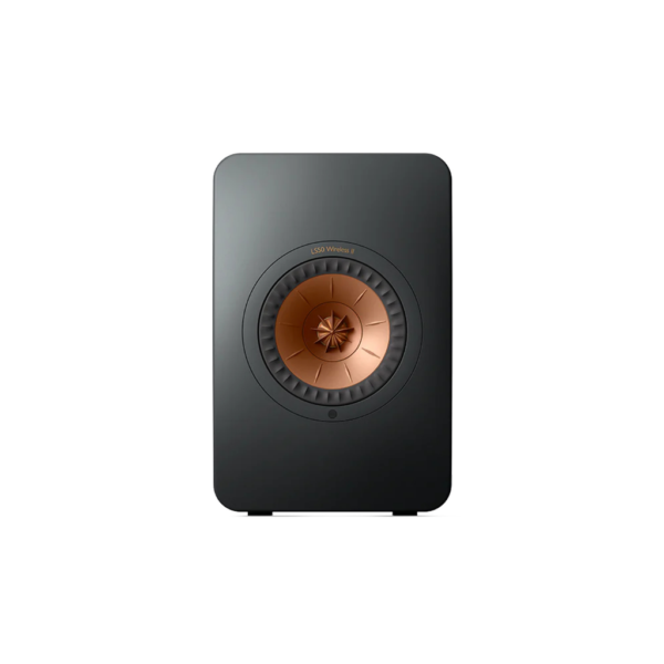 KEF LS50 Bocinas de estantería con alimentación inalámbrica II - Par (Negro carbón)