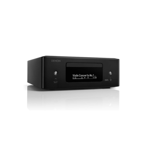 Denon RCD-N12 Reproductor de CD Bluetooth con sintonizador de radio AM/FM integrado y Wi-Fi, reproductores de CD