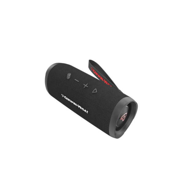 CERWIN-VEGA! VEGAMINI VMBLK Altavoz portátil Bluetooth de mano con correa, color negro
