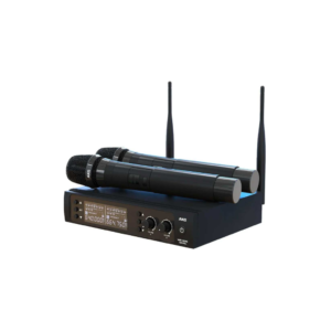 WP300 DUAL_2 AKG WP300 DUAL Sistema inalambrico dual fácil de configurar, con transmisión digital en UHF, receptor con antenas externas desmontables para un mejor rendimiento, pantalla para supervisar los niveles de señal, frecuencia y ajustes de programación, salida de señal de audio balanceada o no balanceada.