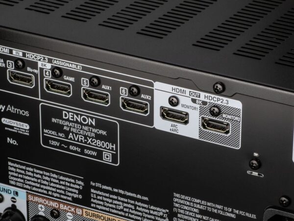 Amplificador DENON AVR-X2800H - Imagen 4