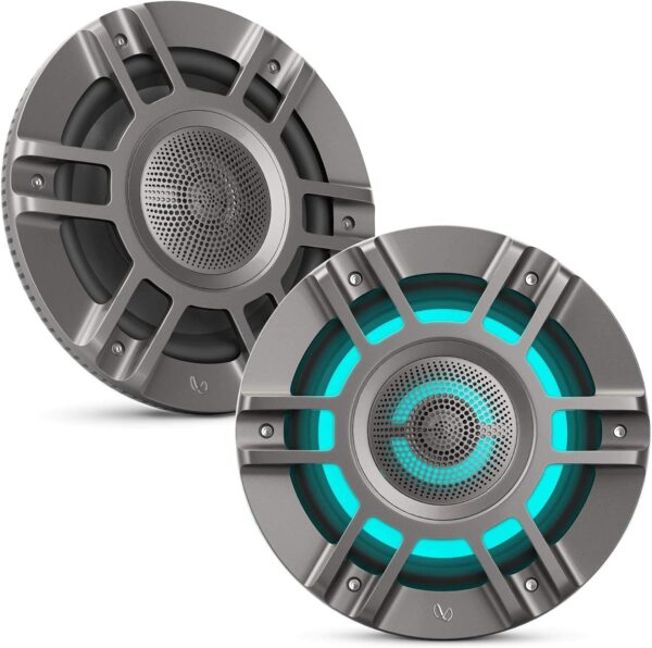 Infinity KAPPA8135MAM - Kappa Marine KAPPA8135M - Altavoces convertibles LED RGB de 8 pulgadas de alta calidad de 8 pulgadas