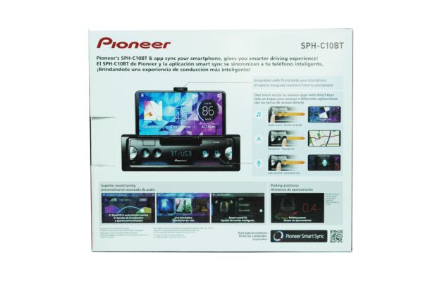 Radio - Pioneer SPH-C10BT con clip para celular - Sin mecanismo de CD - Imagen 4