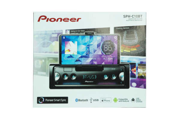 Radio - Pioneer SPH-C10BT con clip para celular - Sin mecanismo de CD - Imagen 5