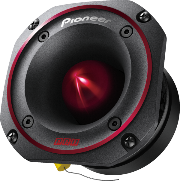 Tweeters tipo bala de 4,5″ Pioneer TS-B401PRO Serie PRO, Con detalles en rojo *Par* - Imagen 2